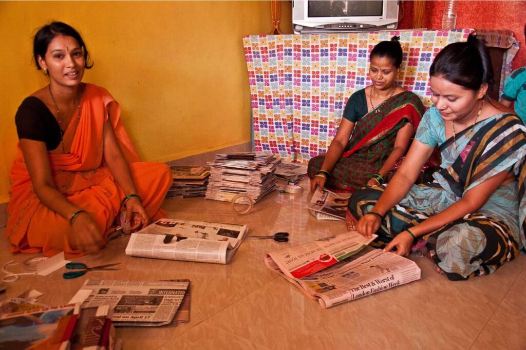 Paper bag making vocational training