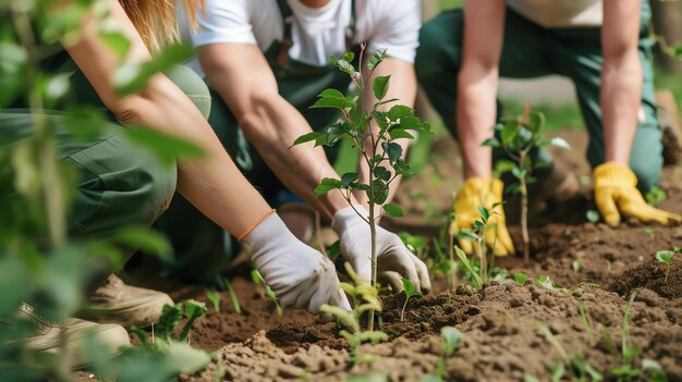 Rachyita Foundation volunteers planting trees
